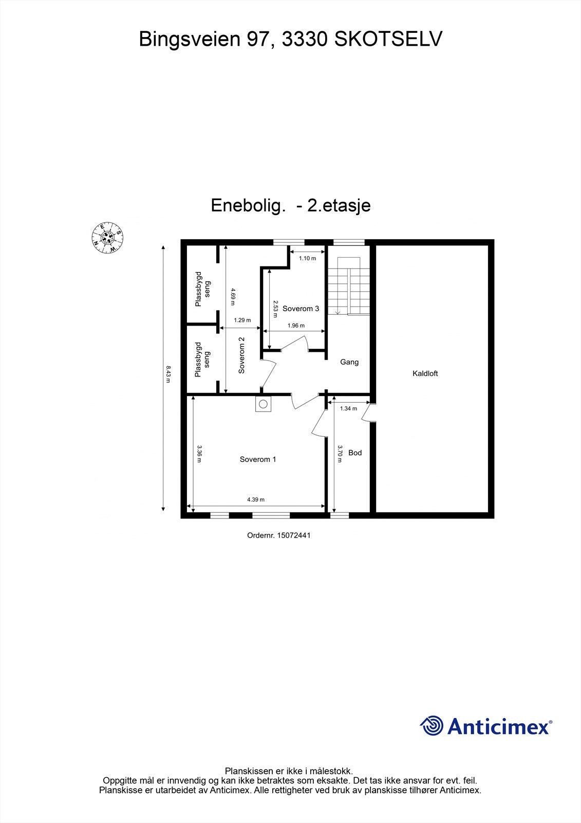 Plantegning - 2. etasje Galleribilde