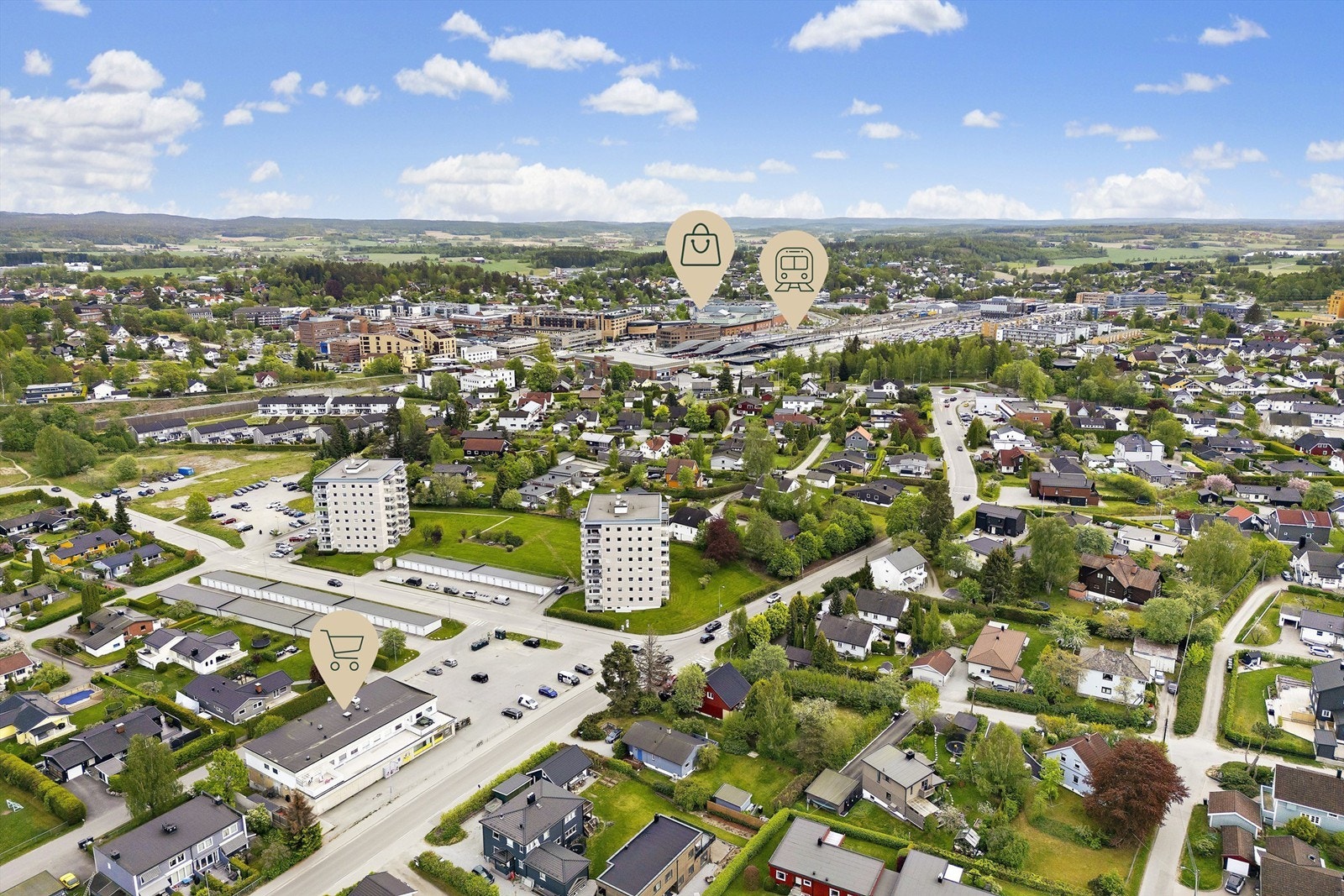 Kort vei til nærbutikk og Ski sentrum Galleribilde