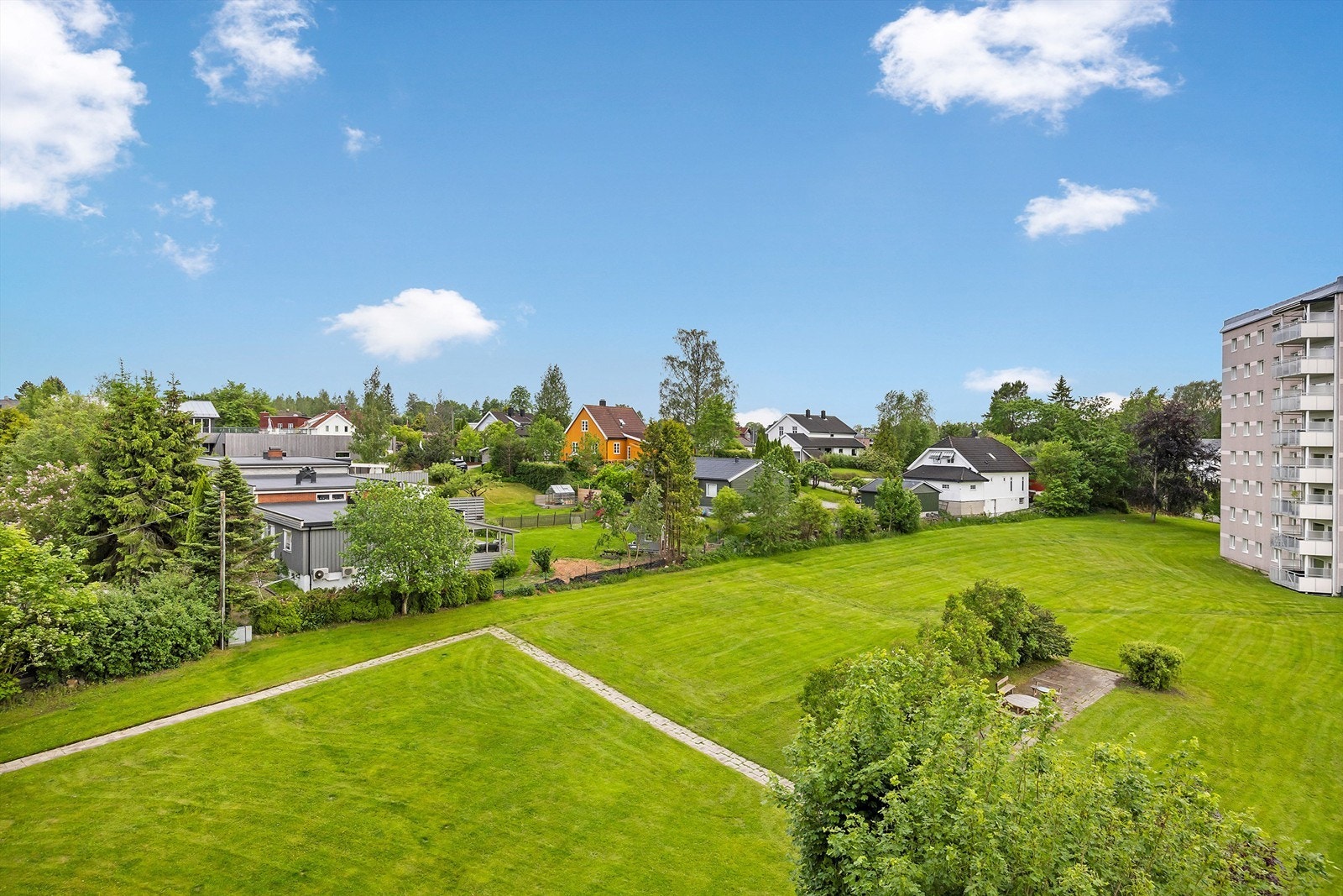 Utsikt fra balkongen Galleribilde