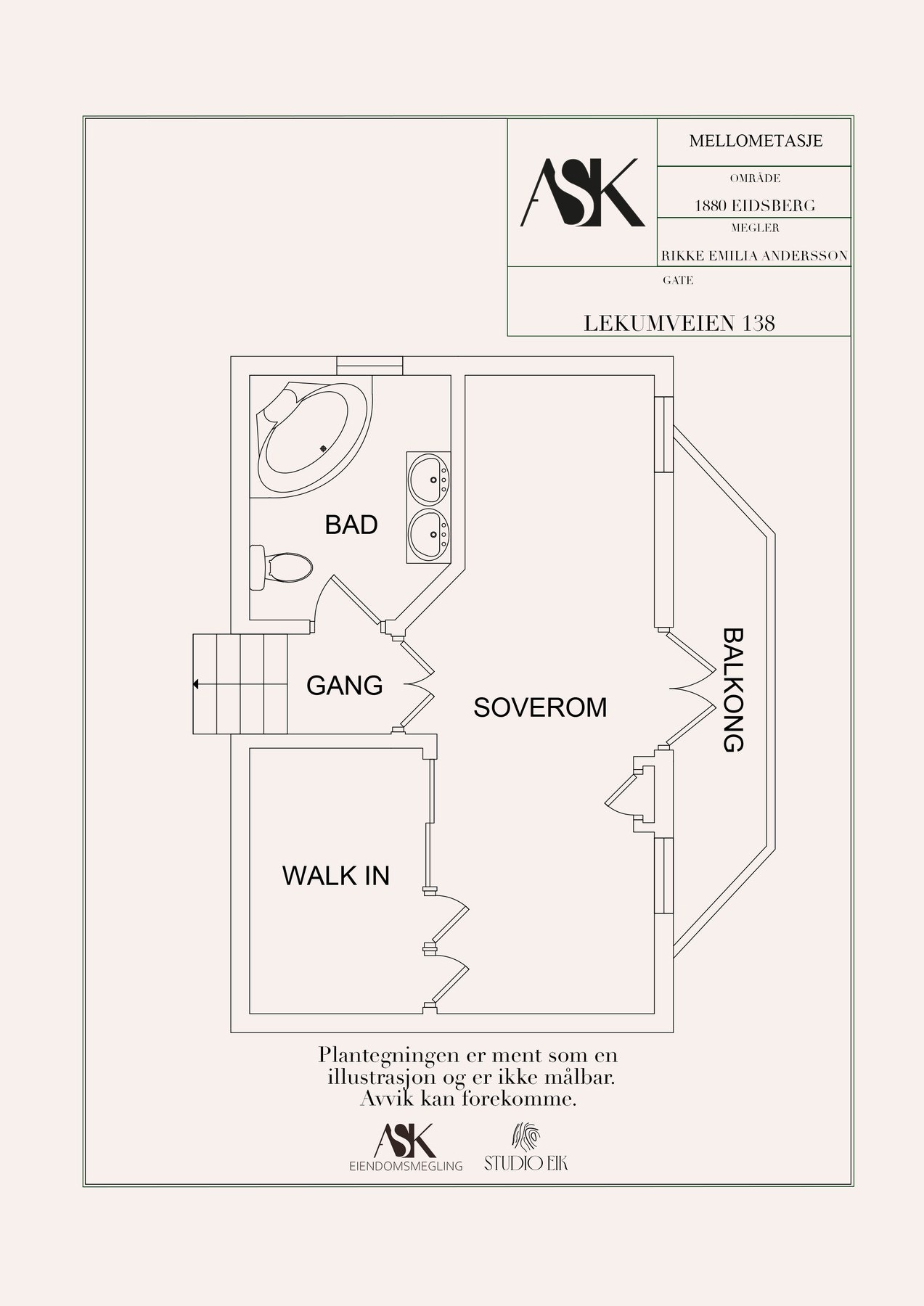Plantegning Galleribilde