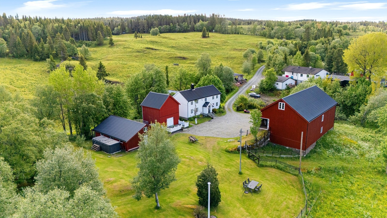 Meget pent opparbeidet tomt og eiendom Galleribilde