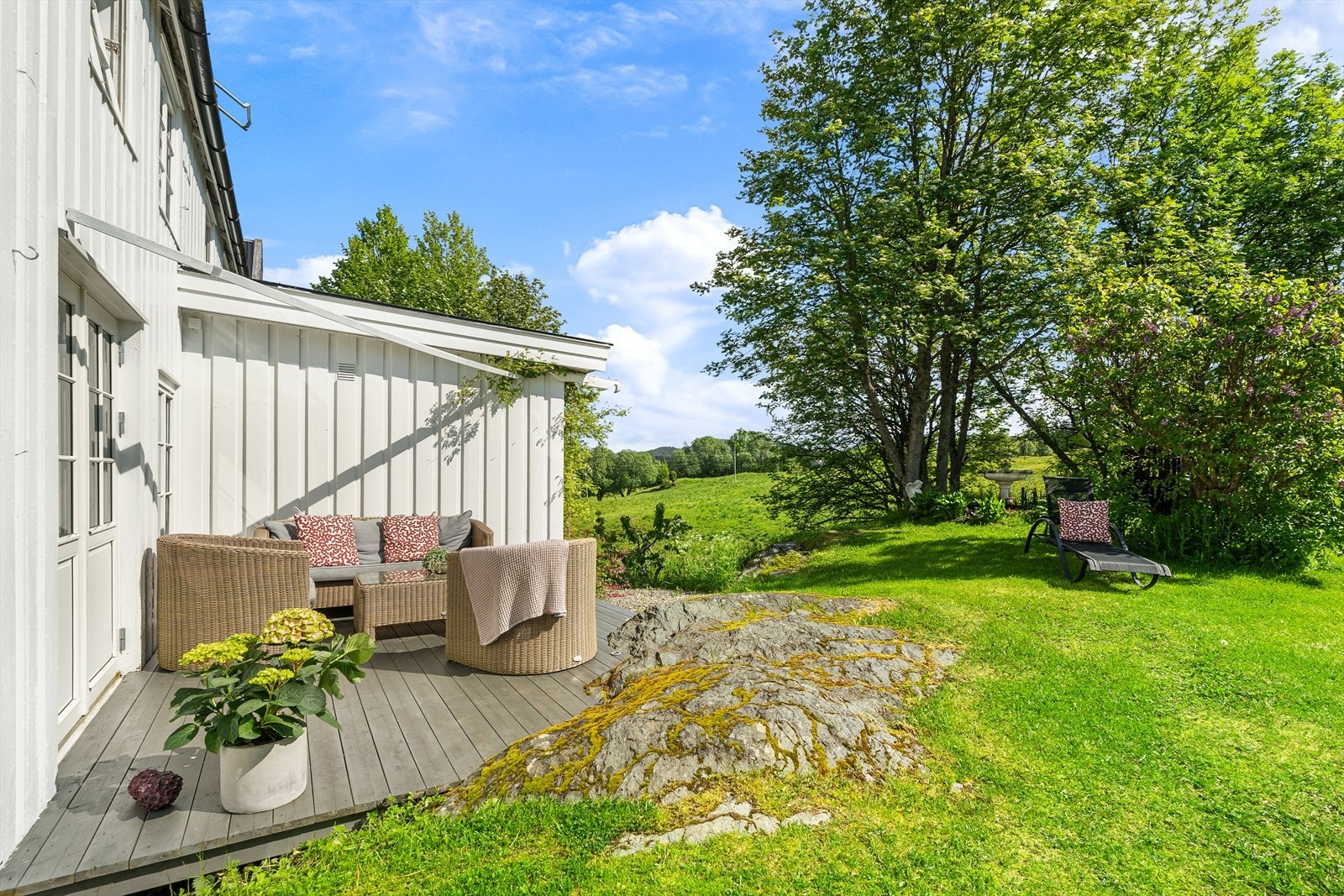 Hyggelig terrasse Galleribilde