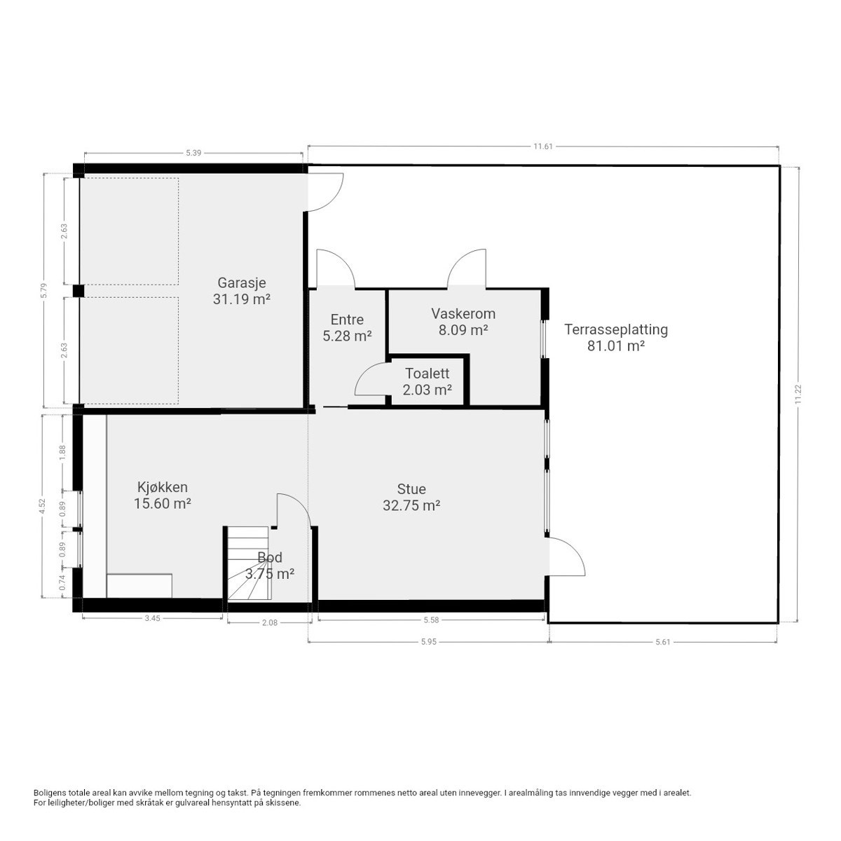 Plantegning 1.etasje. Galleribilde