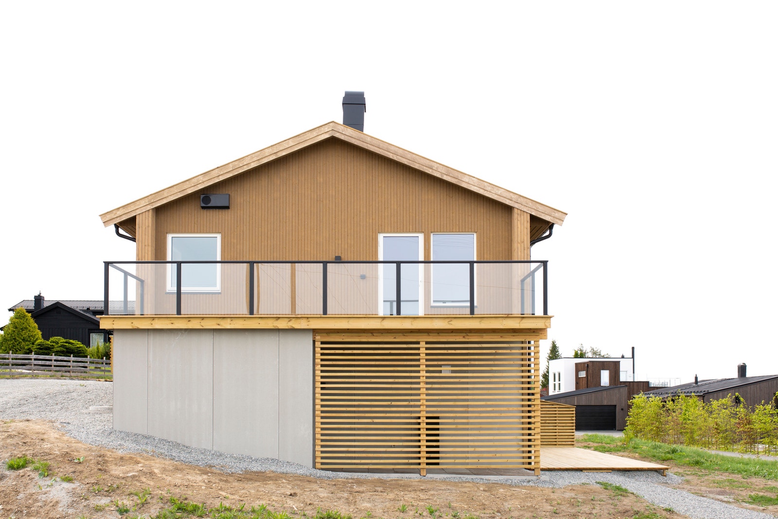 Fasade ved ankomst til Styrikroken 8A & B. Galleribilde