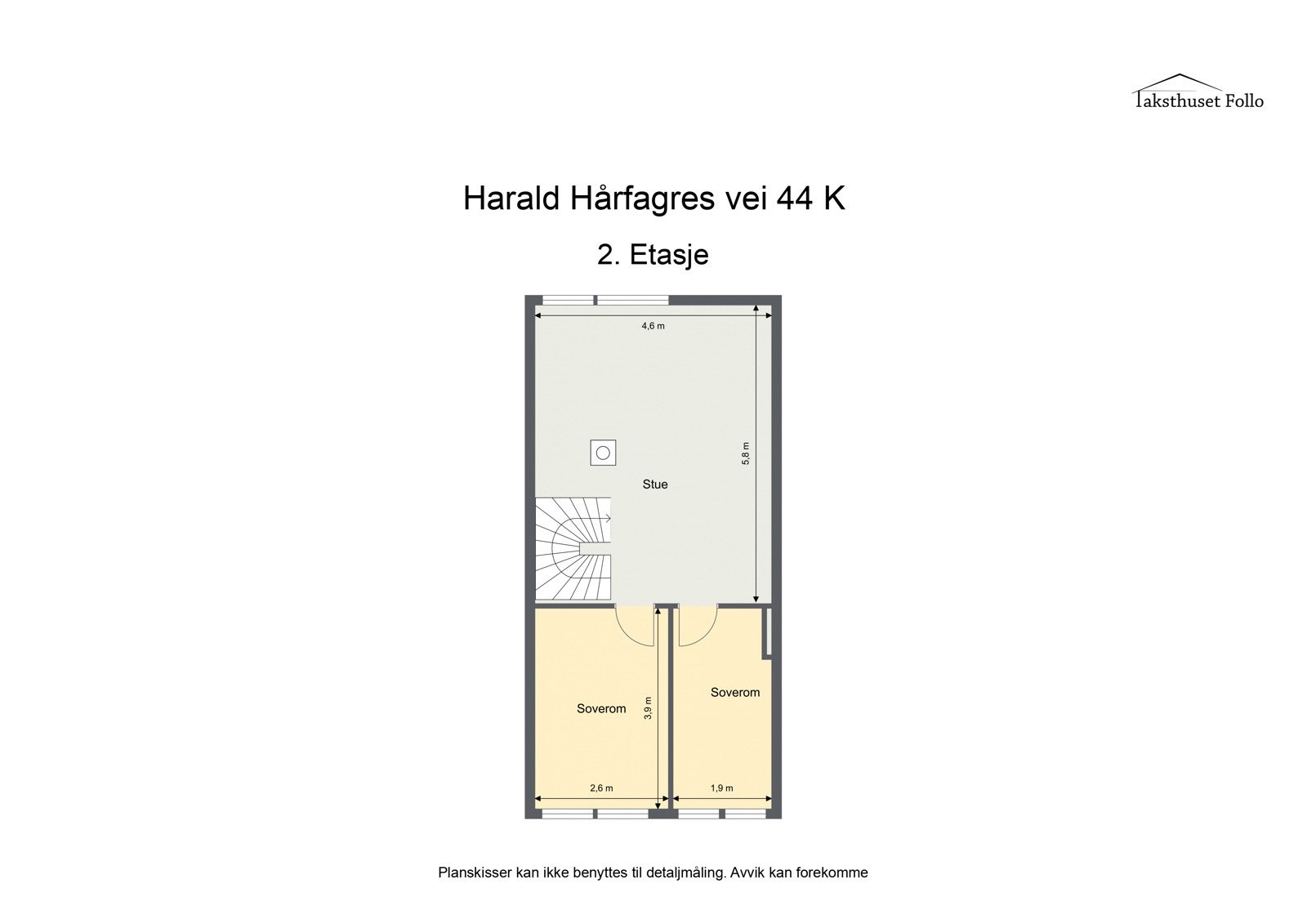 Planskisse 2. etasje. Galleribilde