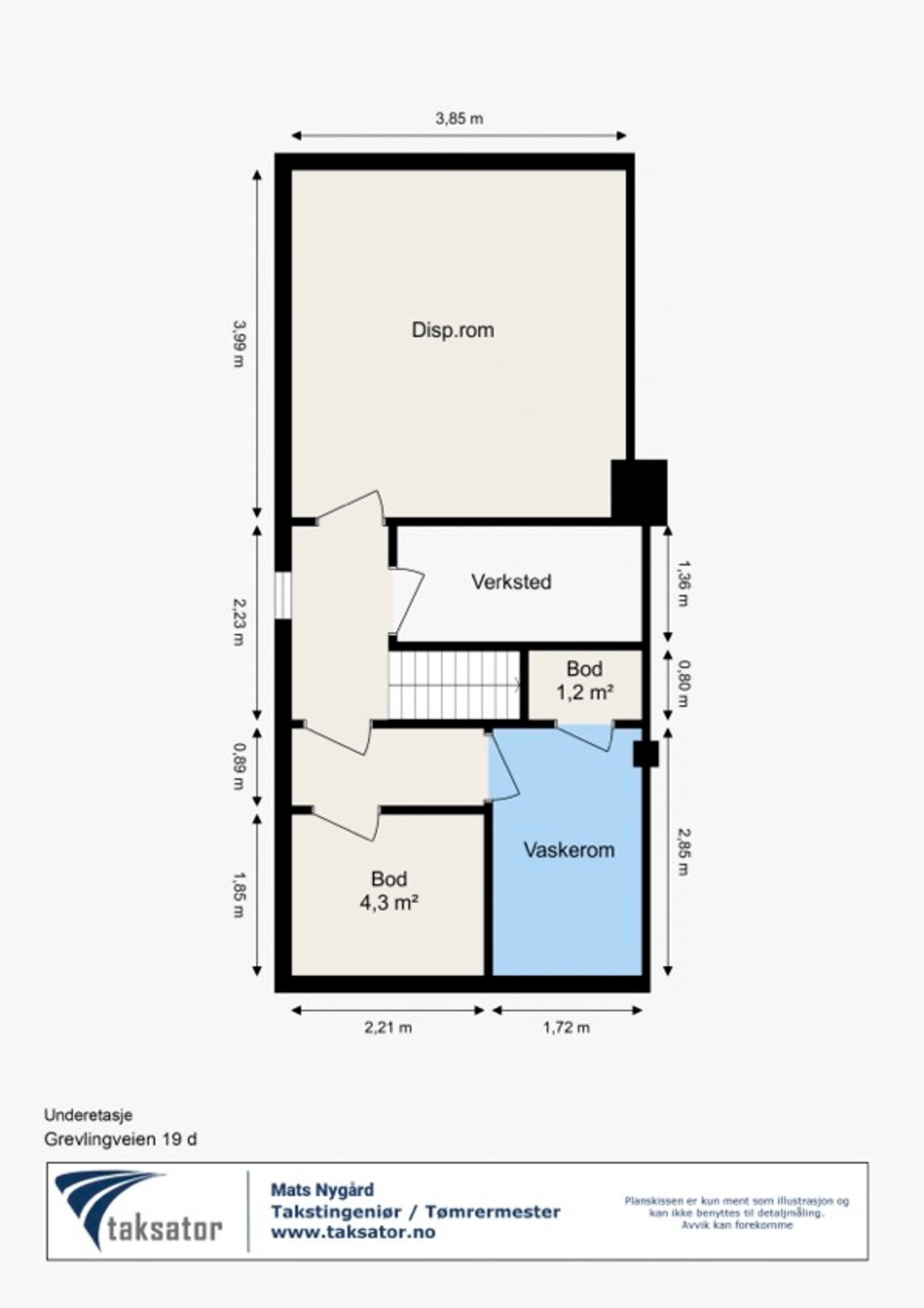 Planskisse 2. underetasje Galleribilde