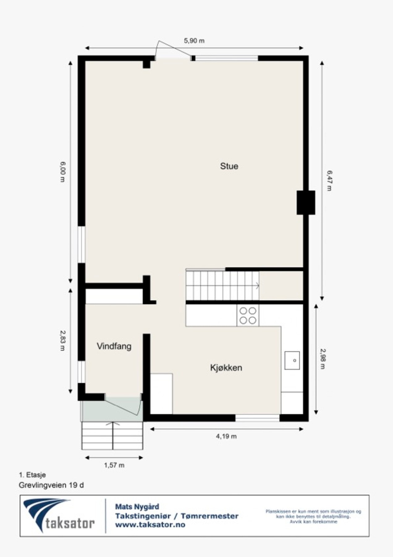 Planskisse 1. etasje Galleribilde