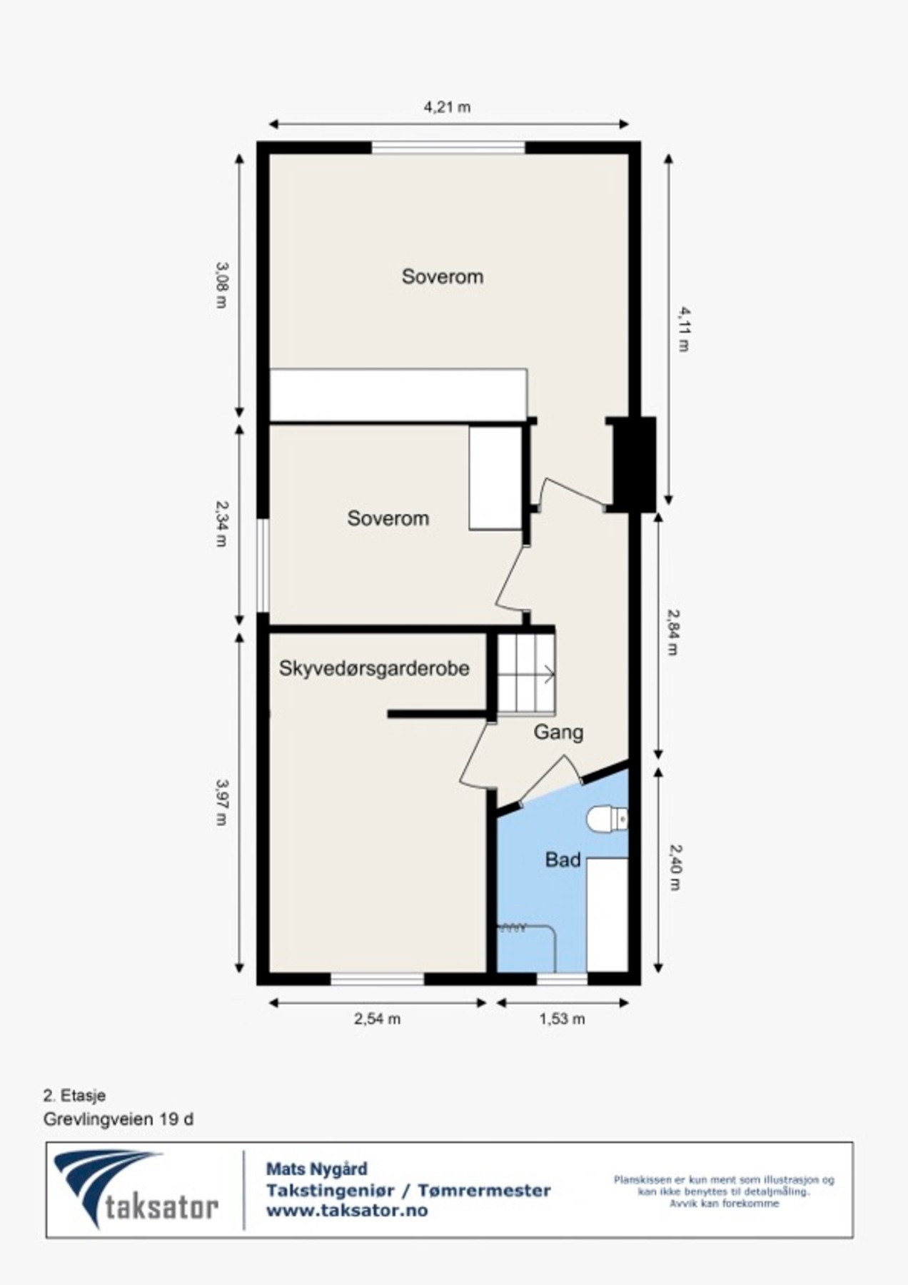 Planskisse 2. etasje Galleribilde