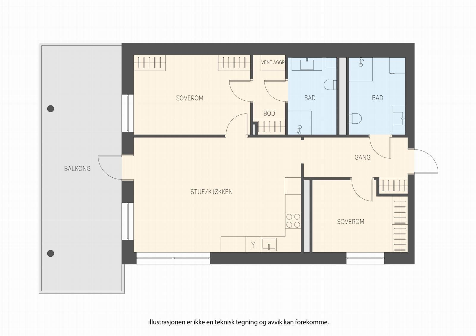 Plantegning Galleribilde