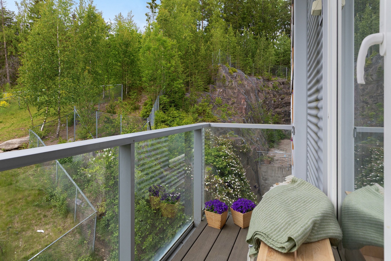 Nordvestvendt balkong på ca. 2 kvm Galleribilde