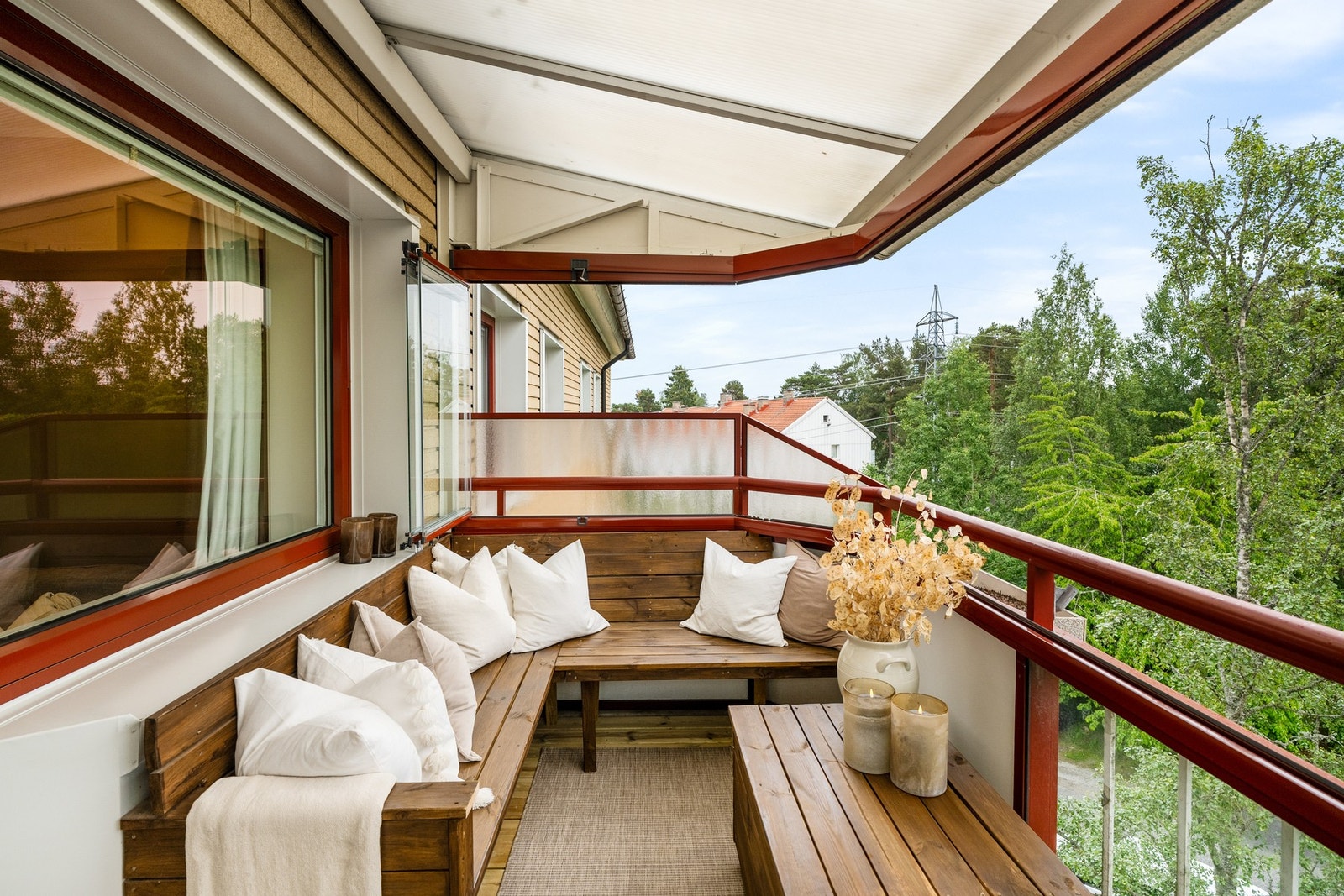 Her får du gleden av en luftig balkong på 9 kvm. Galleribilde