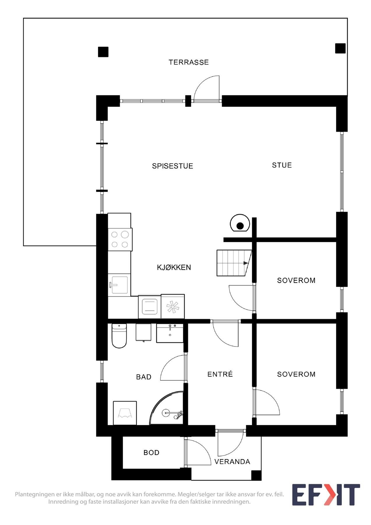 2D Plantegning. Galleribilde