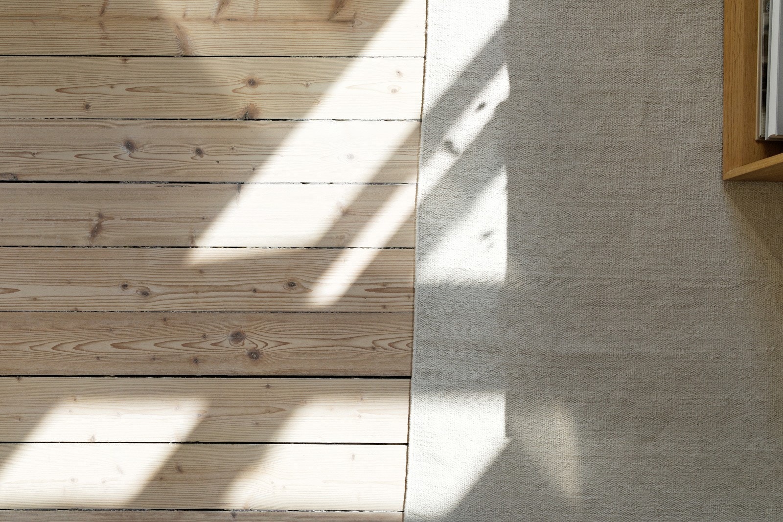 Originale tregulv ble slepet og behandlet i 2022. Galleribilde