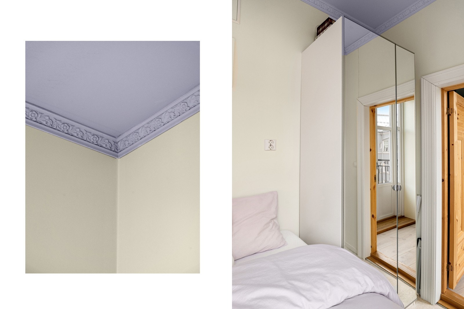 Gode lagringsmuligheter i stort garderobeskap. Galleribilde