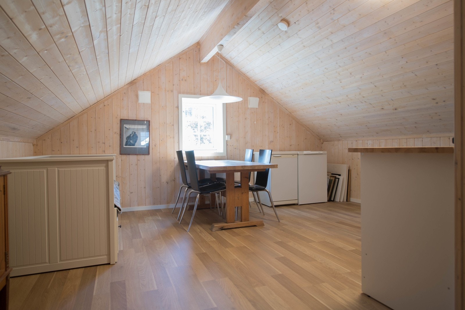 Stue og kjøkken i arbeidshusets andre etasje. Galleribilde