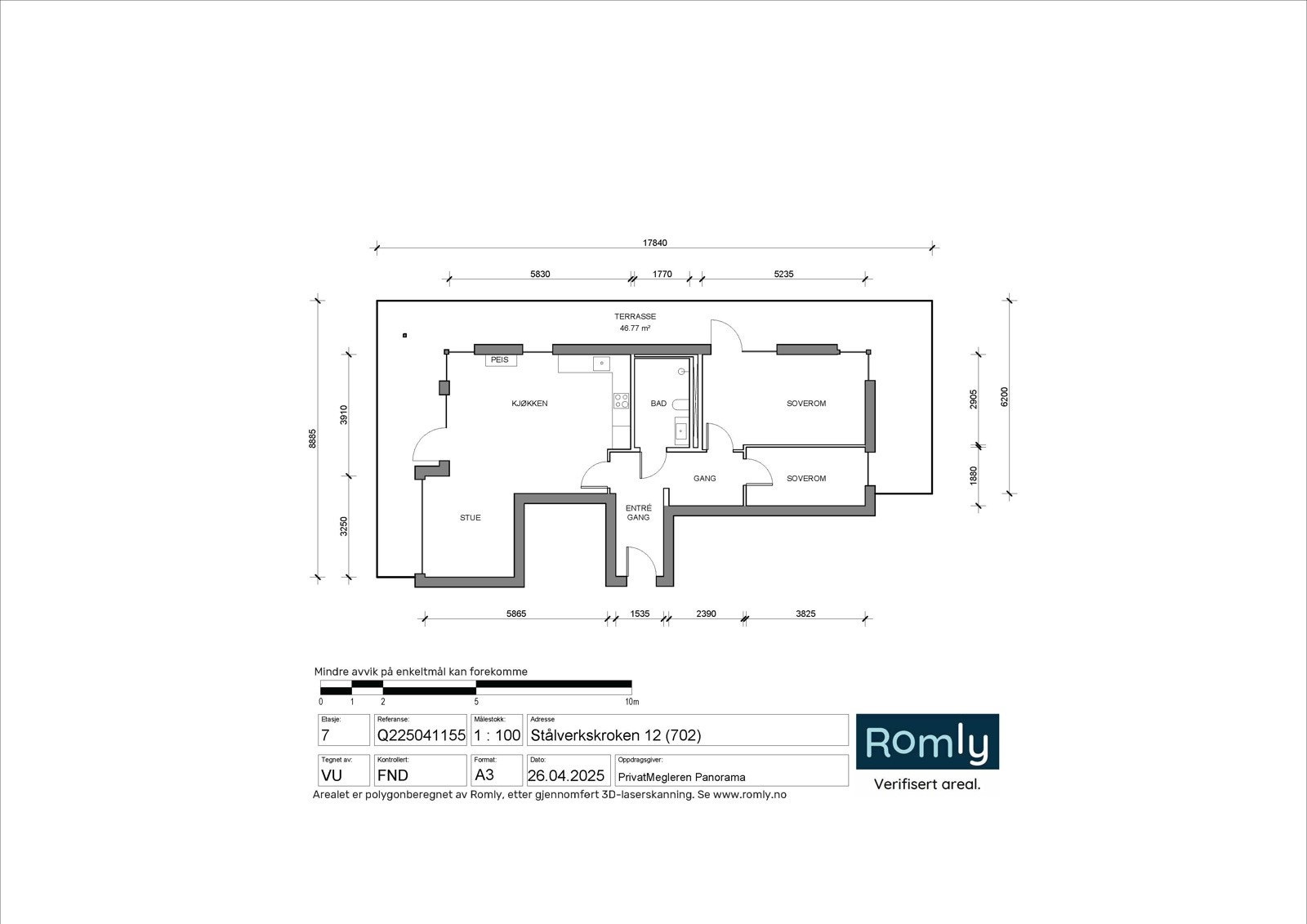 Plantegning Galleribilde