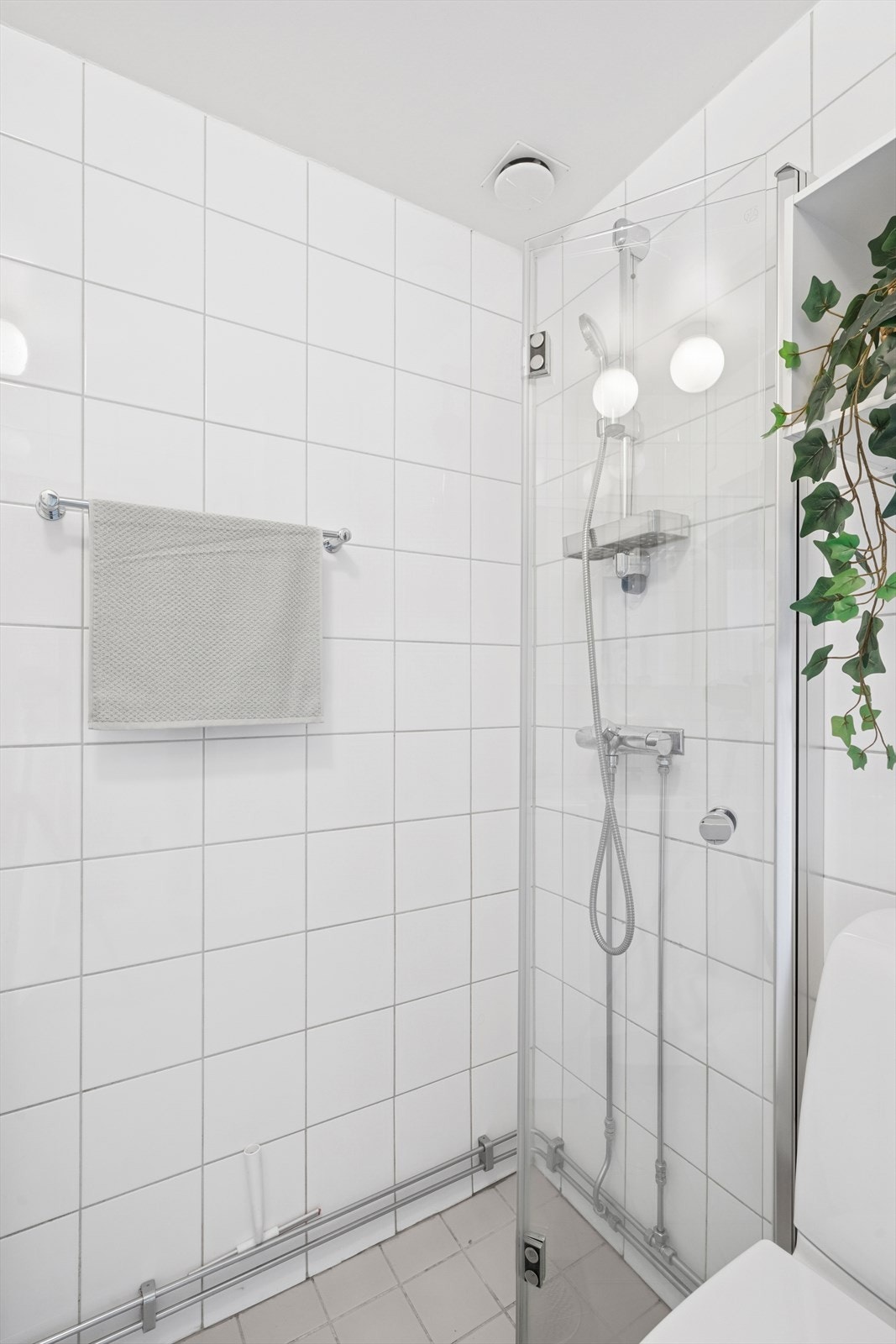 Dusjveggen ble satt inn i 2017 Galleribilde