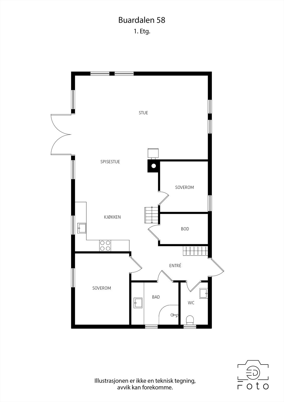 Plantegning Galleribilde