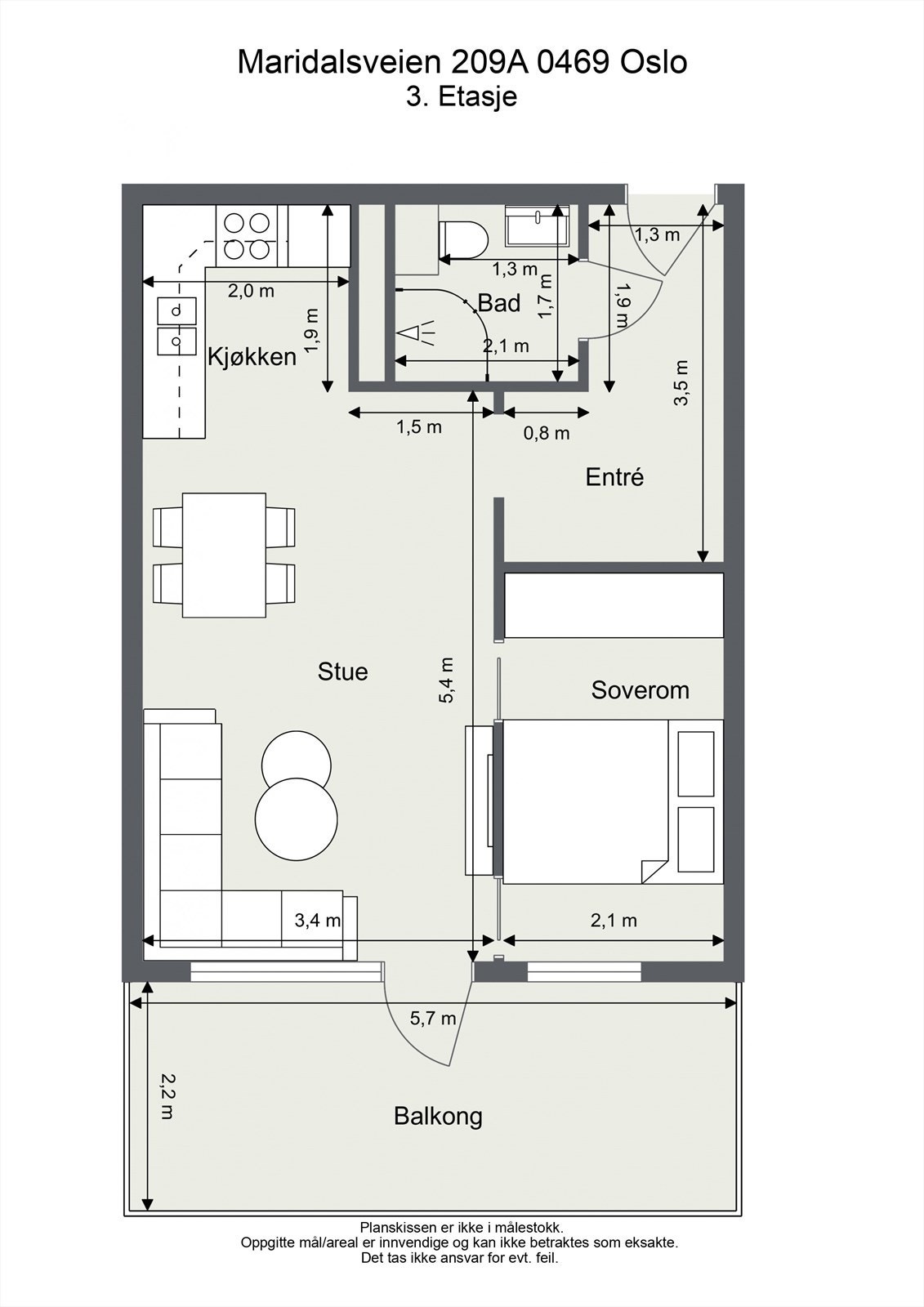 Takstmannens planskisse. Galleribilde