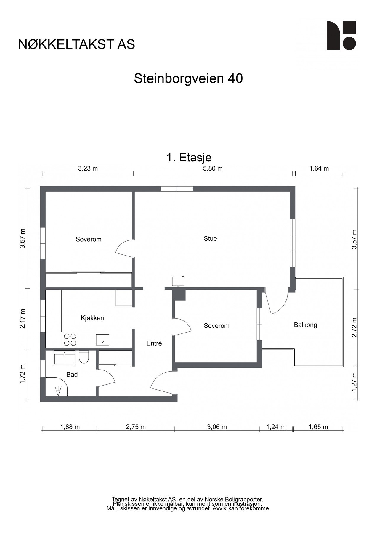 Planskisse Galleribilde