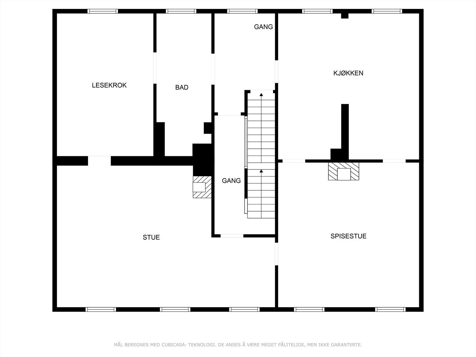 Plantegning hovedetasje Galleribilde