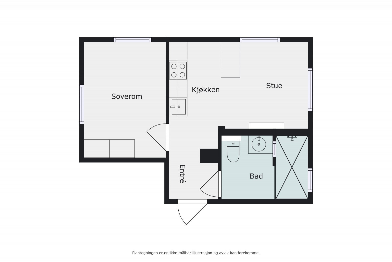 Plantegning Galleribilde