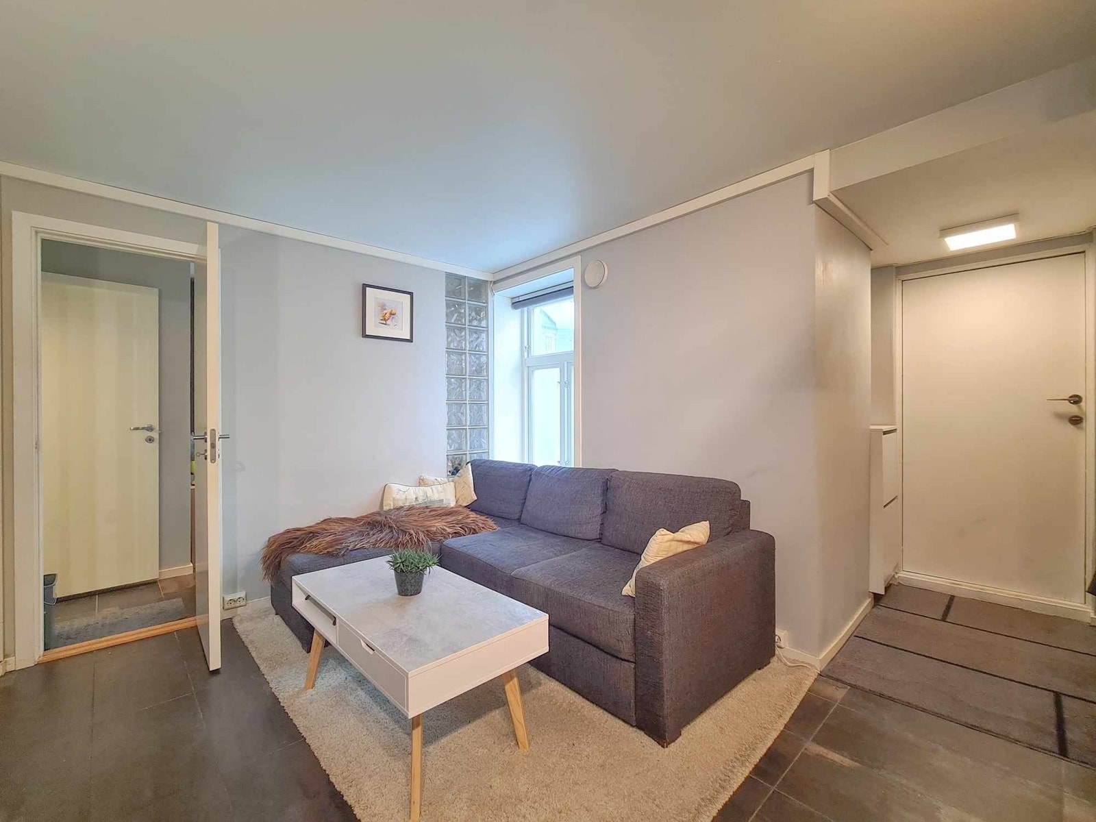 Stue og gang til ytterdør Galleribilde