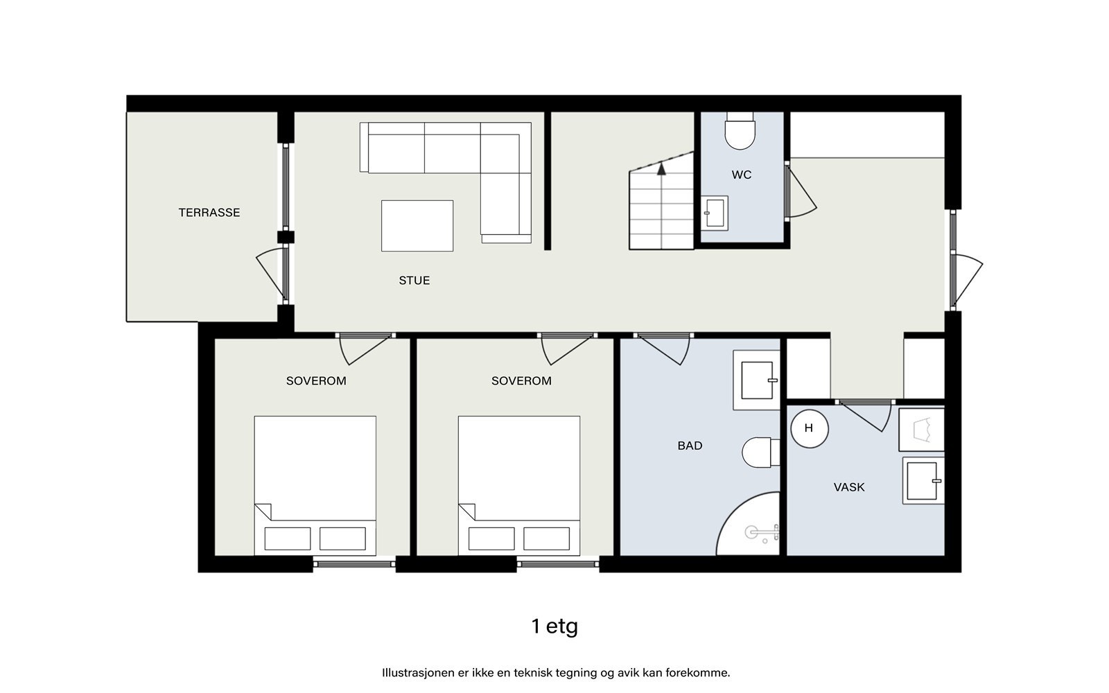 Plantegning 2. etasje. Galleribilde