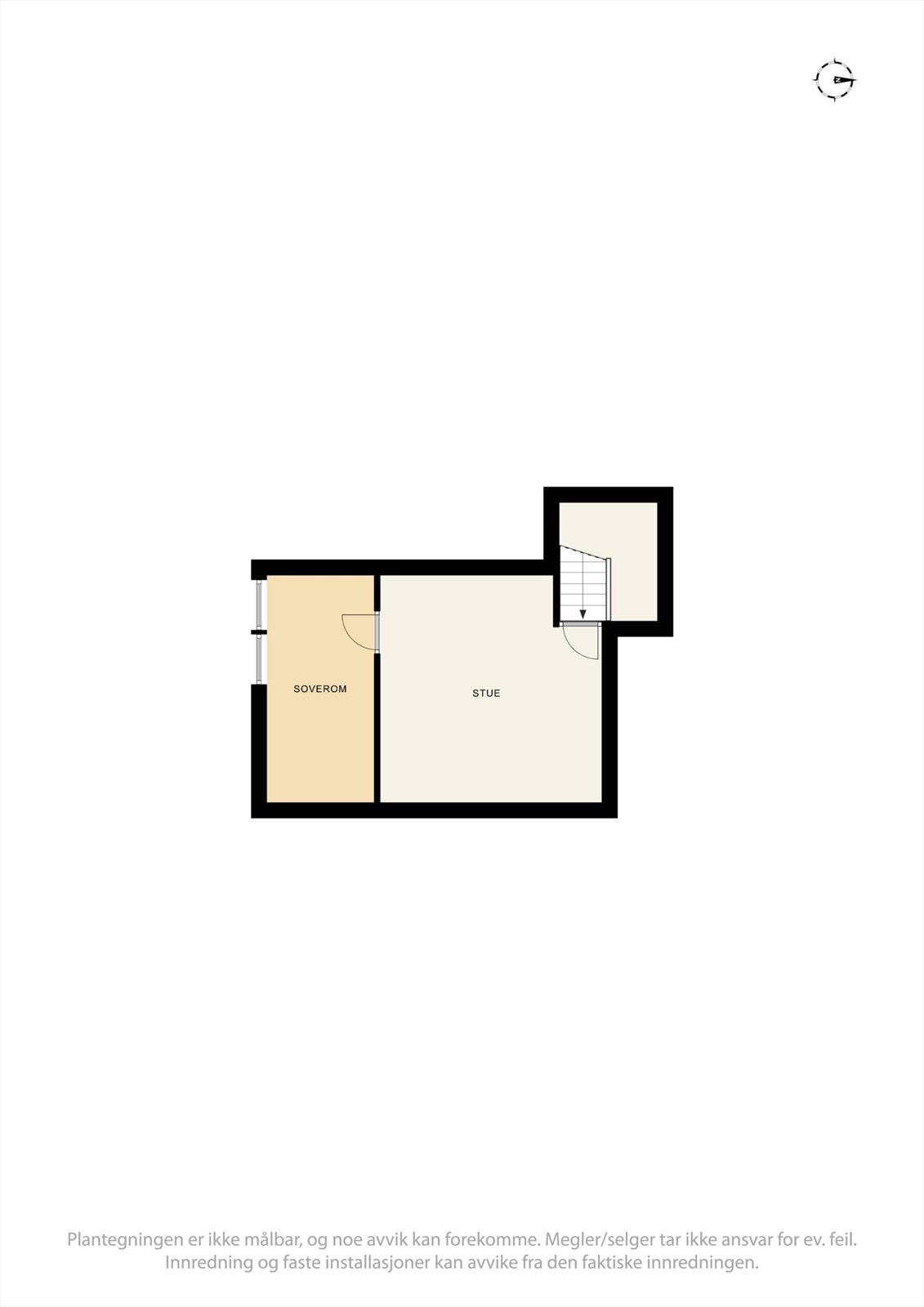 Plantegning loftsetasje Galleribilde