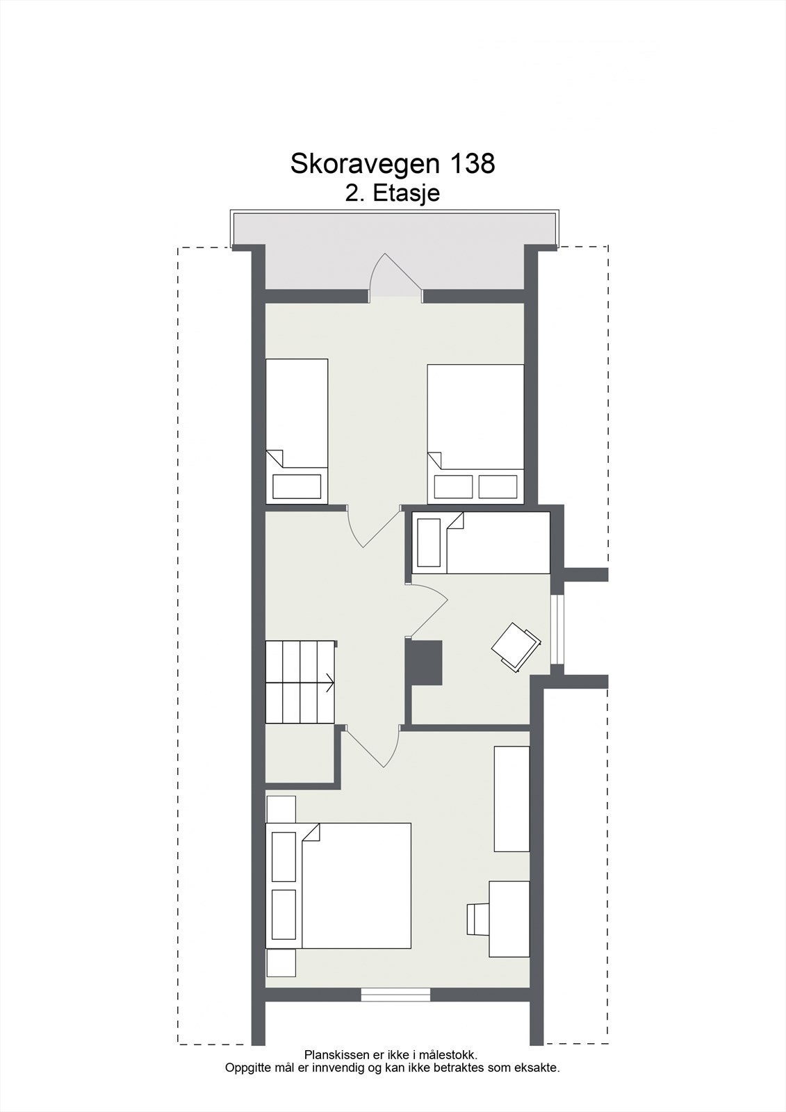 Planløsning loft. Galleribilde
