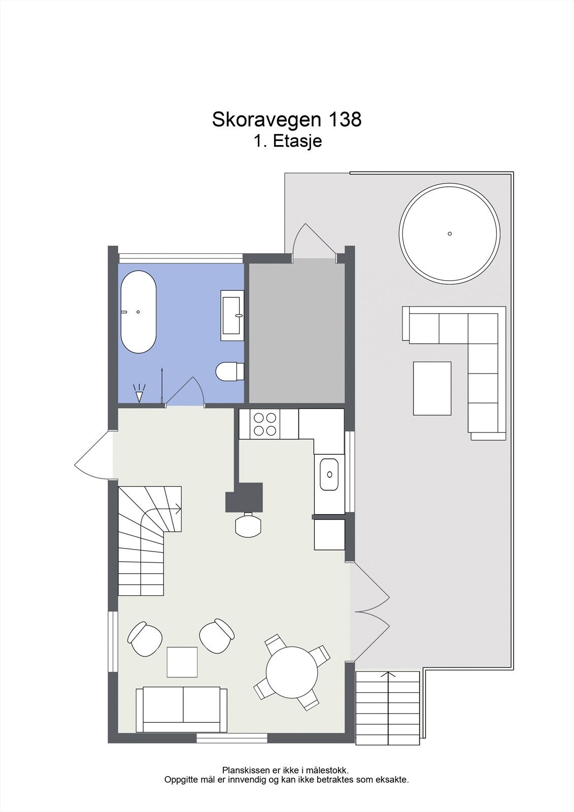 Planløsning 1.etasje. Galleribilde
