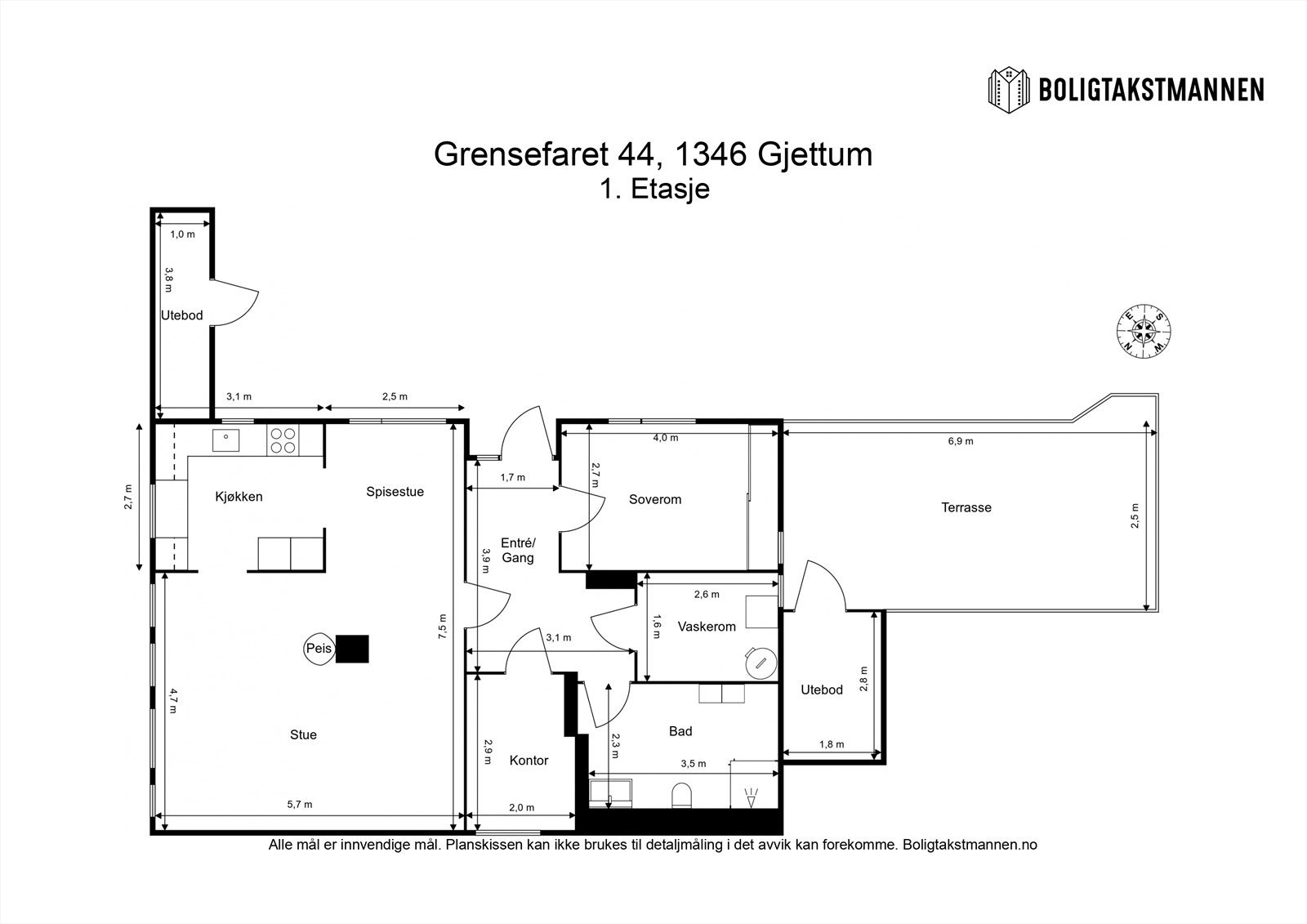 Plantegning. Galleribilde