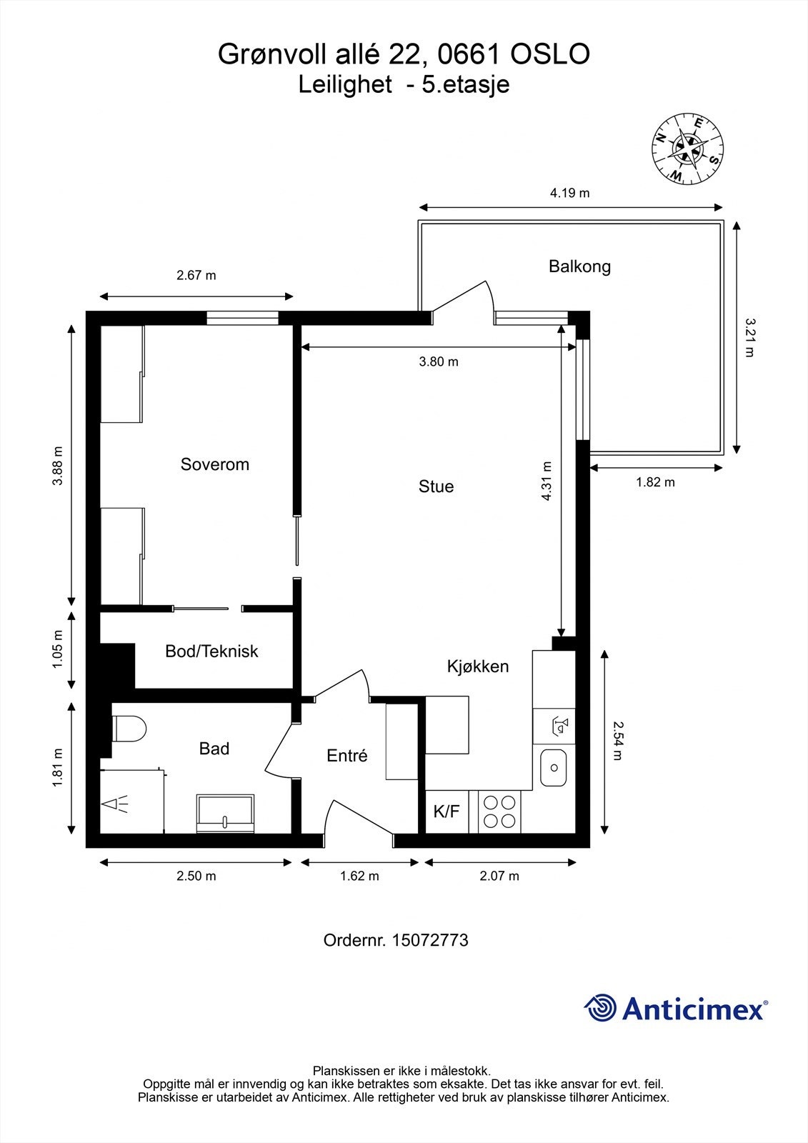 Plantegning Galleribilde