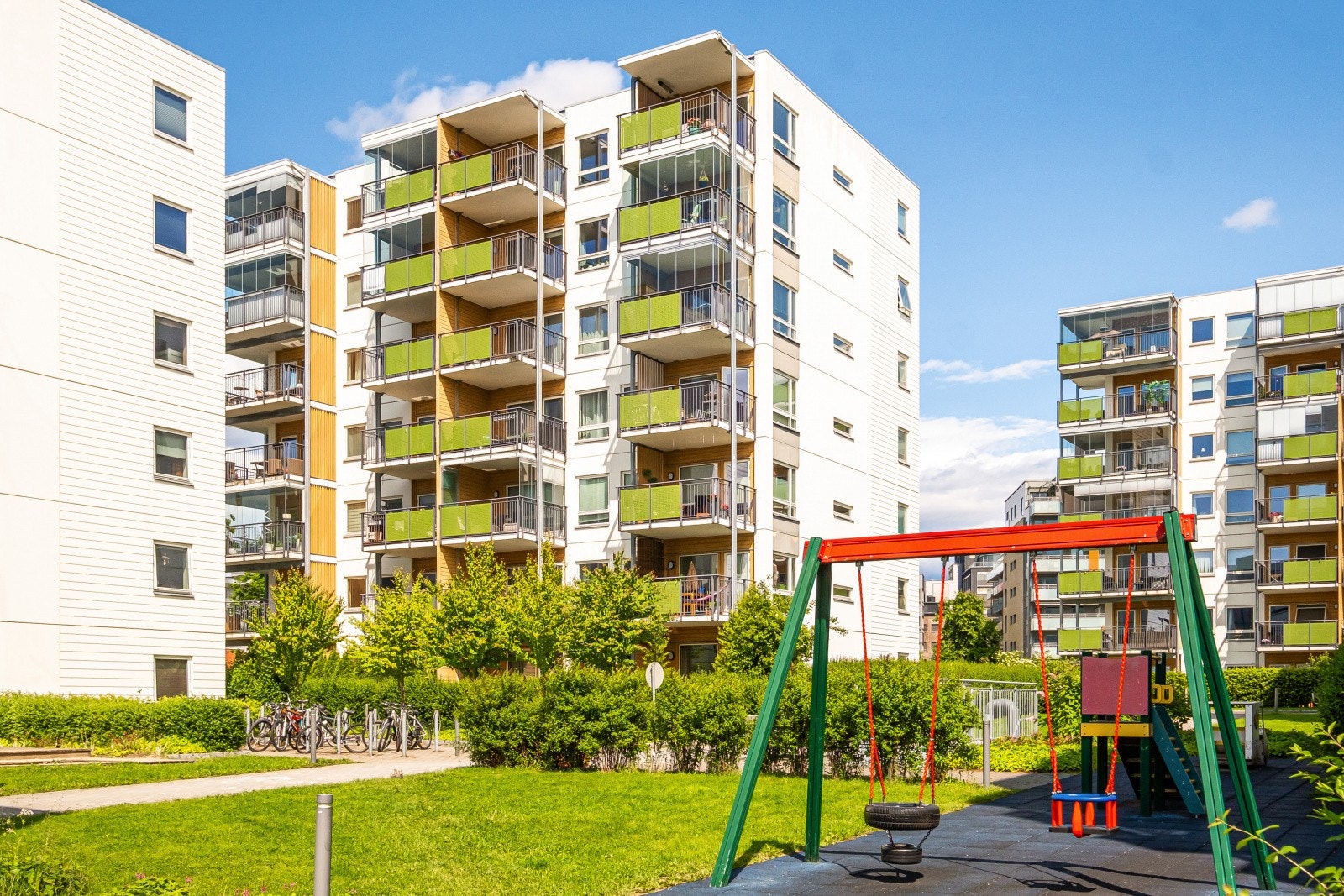 Fellesarealene er pent opparbeidet og meget barnevennlige. Galleribilde