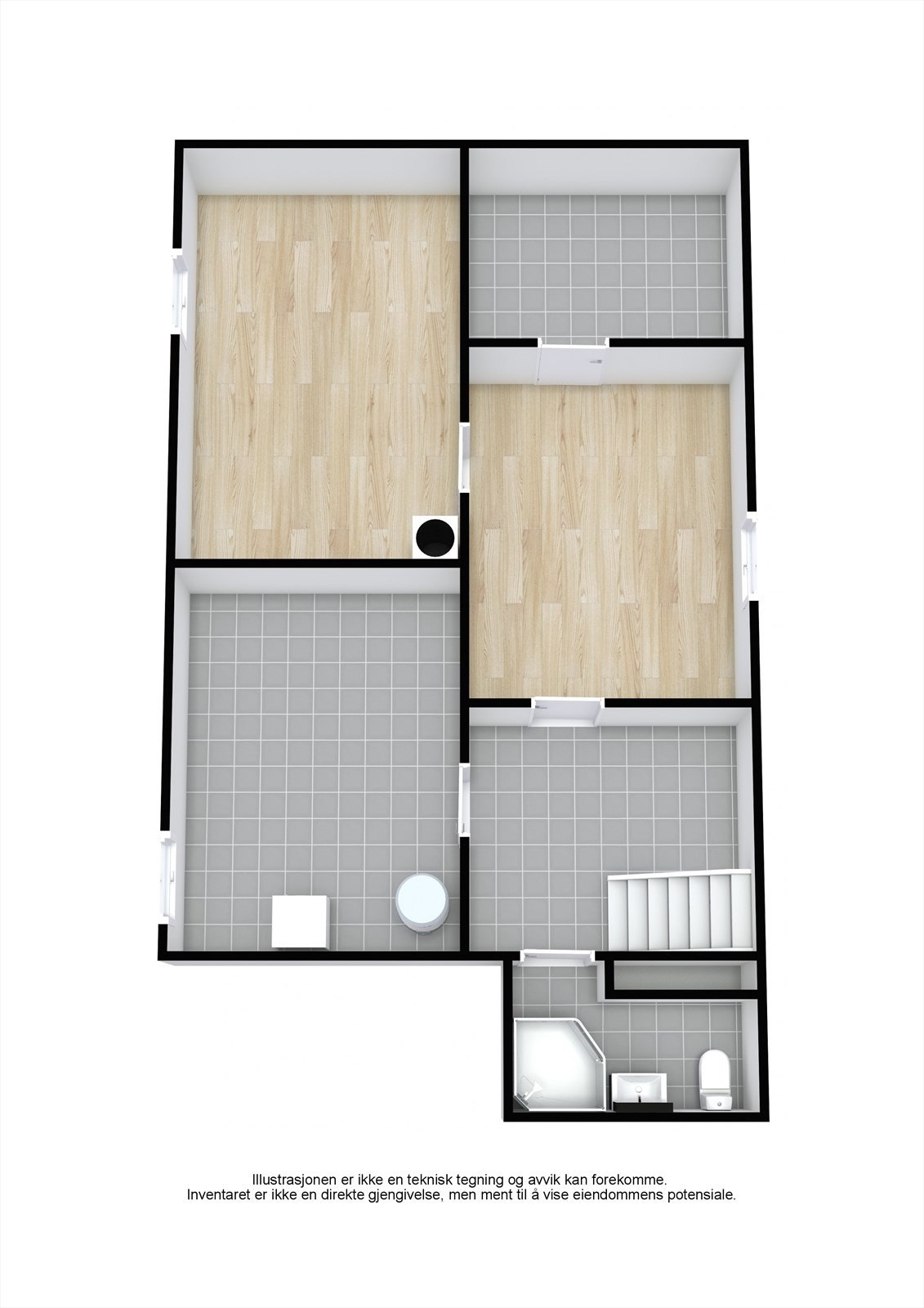 Plantegning kjeller Galleribilde