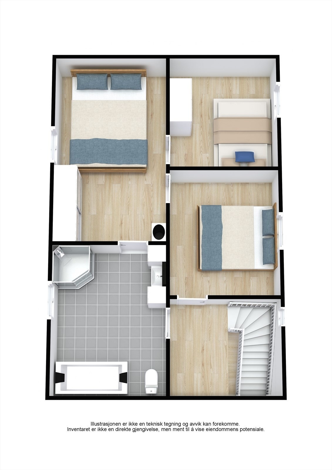 Plantegning 2. etasje. Galleribilde