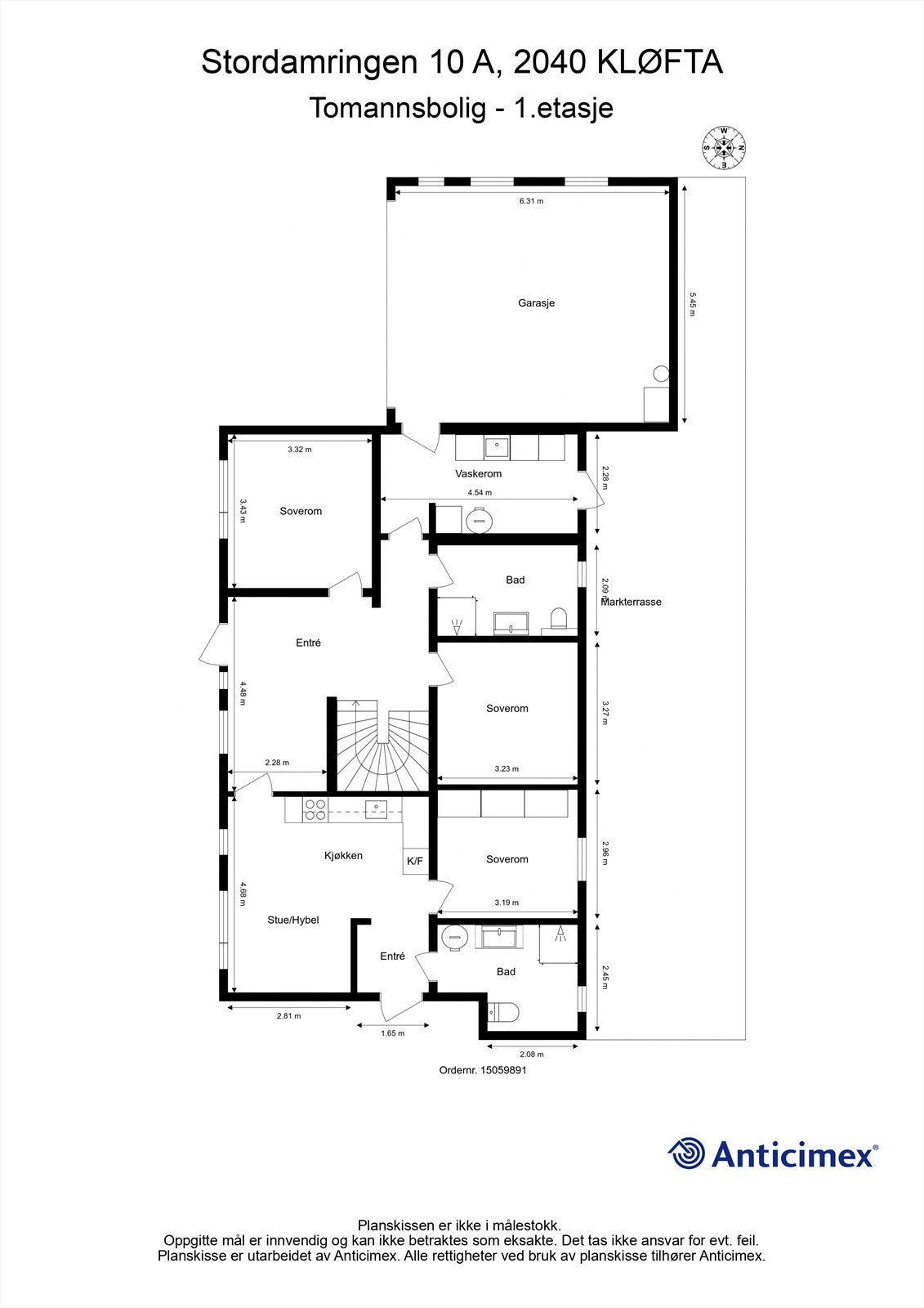 Plantegning 1.etasje Galleribilde