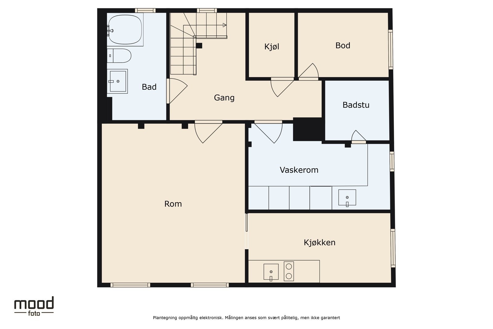 Plantegning kjeller. Galleribilde