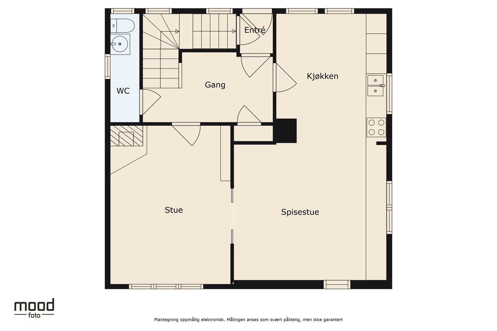 Plantegning første etasje. Galleribilde