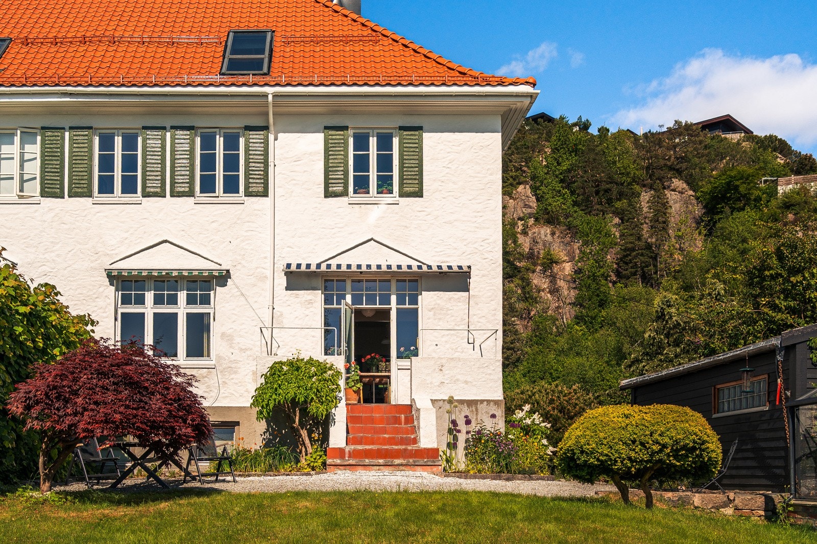 Huset er tegnet av den anerkjente arkitekten Torgeir Alvsaker i 1920. Galleribilde