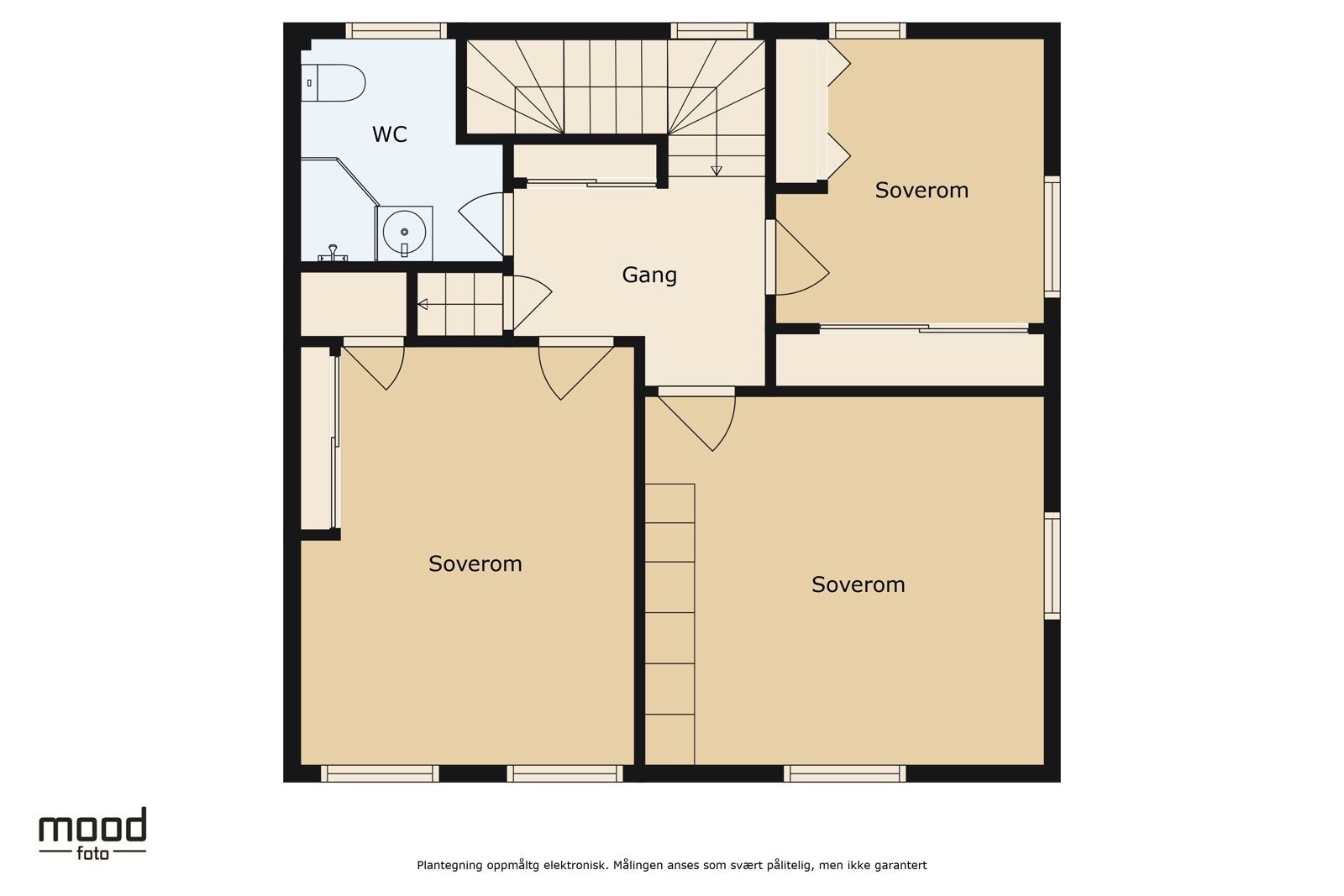 Plantegning andre etasje. Galleribilde