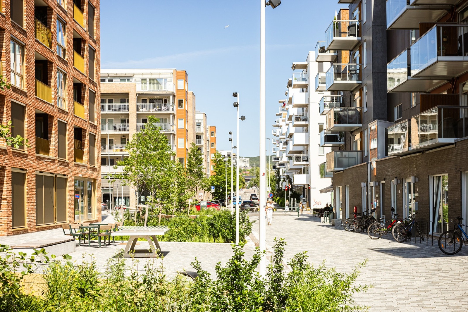 Nærområdene rundt boligen byr på flere lekeplasser og store bilfrie arealer. Galleribilde