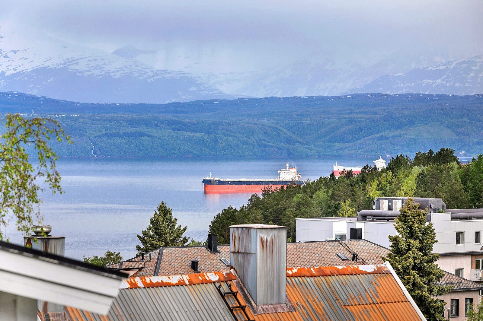 Utsikt fra balkong Galleribilde