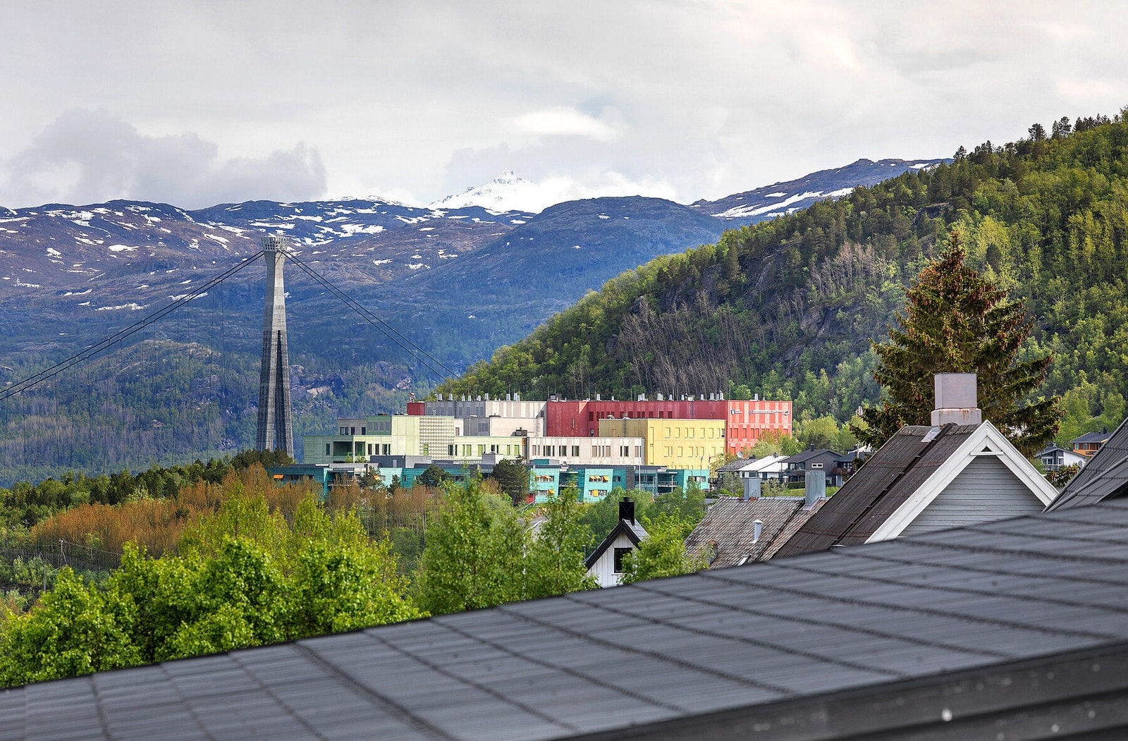 Utsikt fra balkong Galleribilde