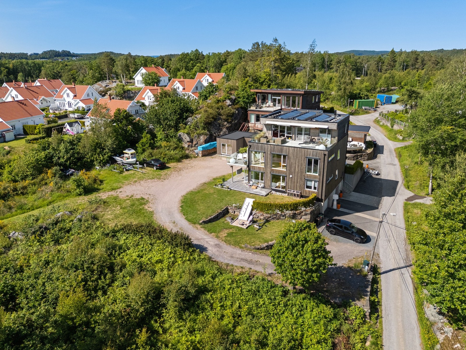 Tomten ligger der hvor det er grøntareal Galleribilde