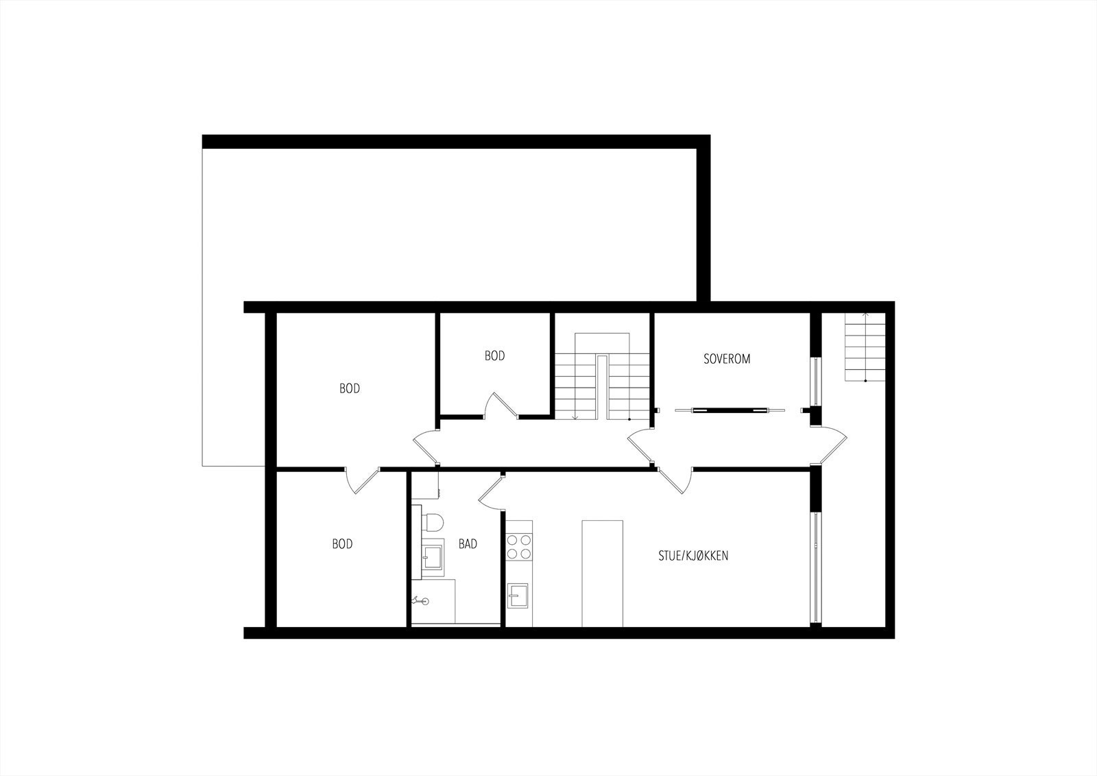 - Plantegning underetasje - Galleribilde