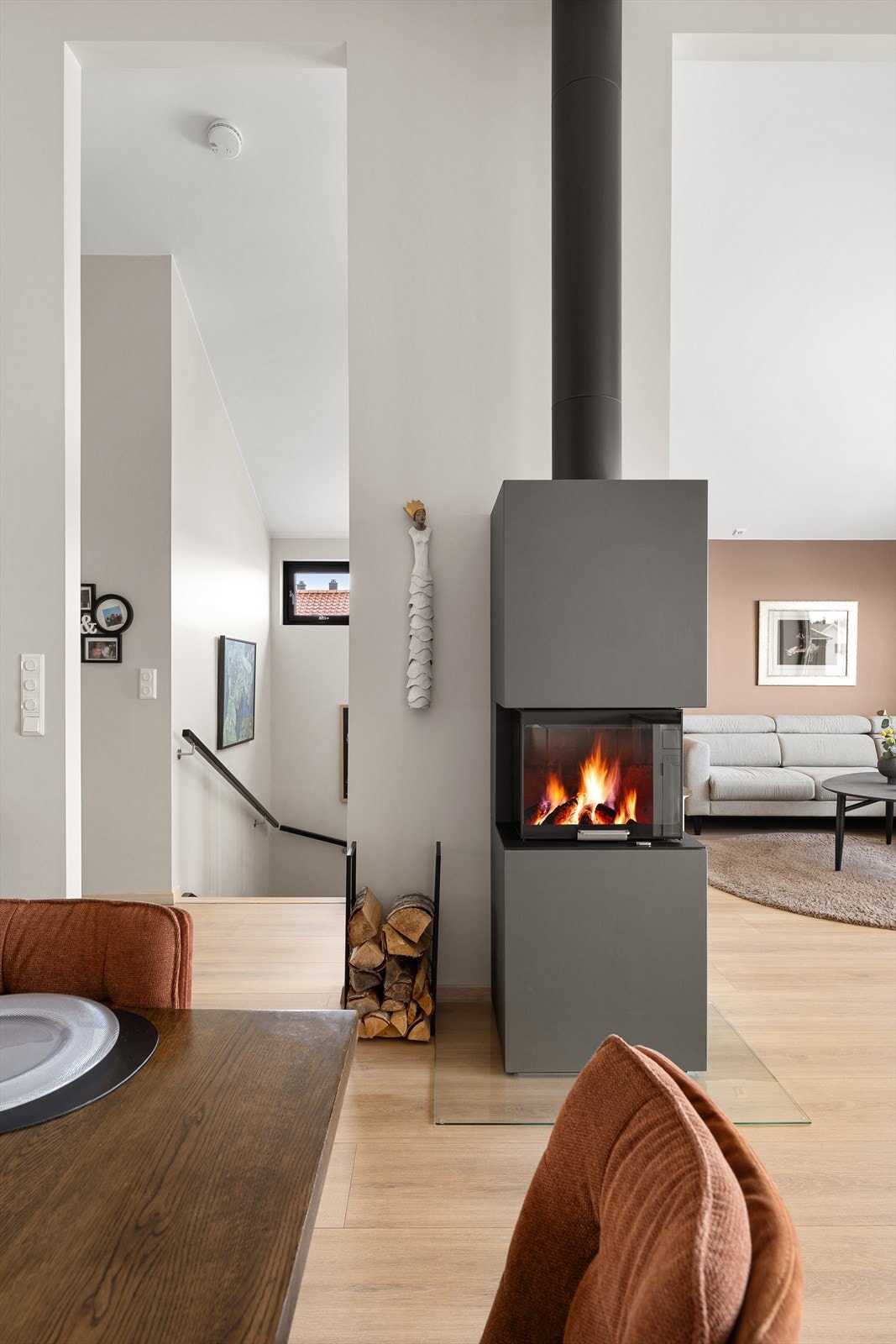 - Peisen varmer godt på kalde vinterkvelder - Galleribilde