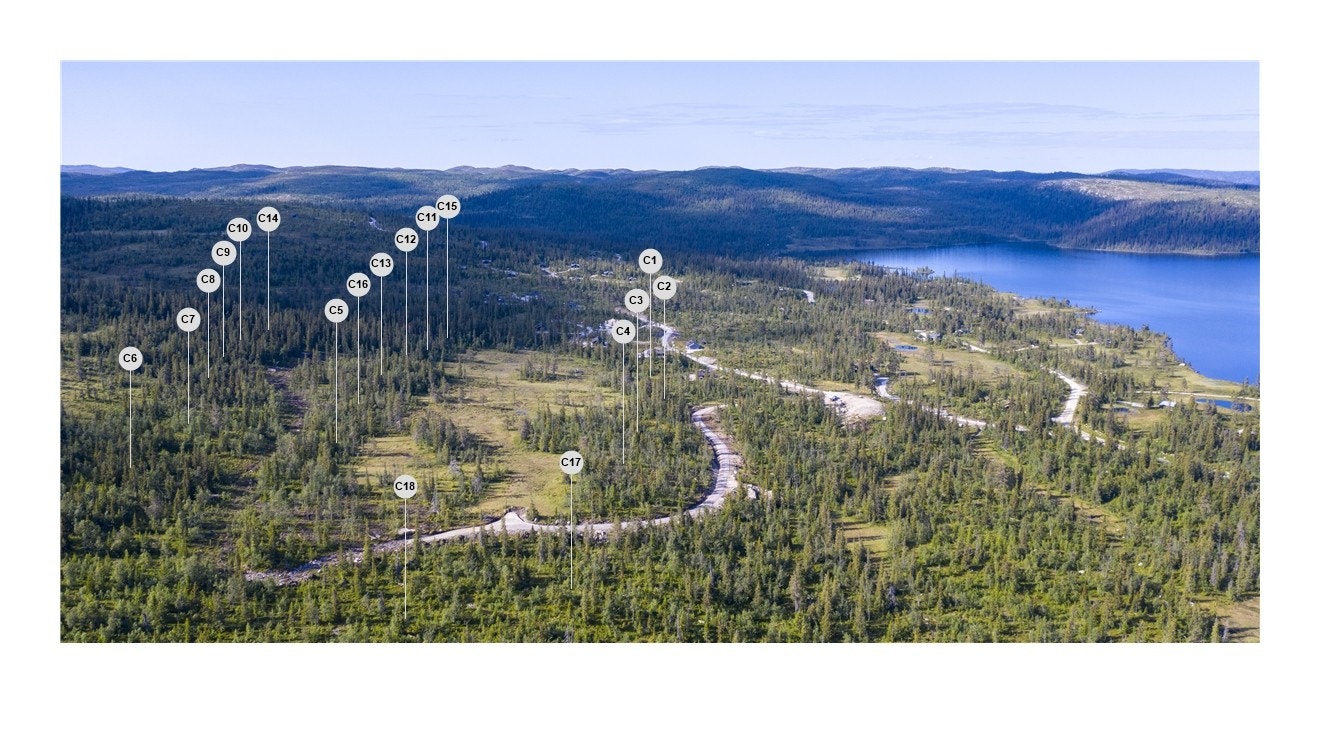 Bilde over tomtefelt Galleribilde