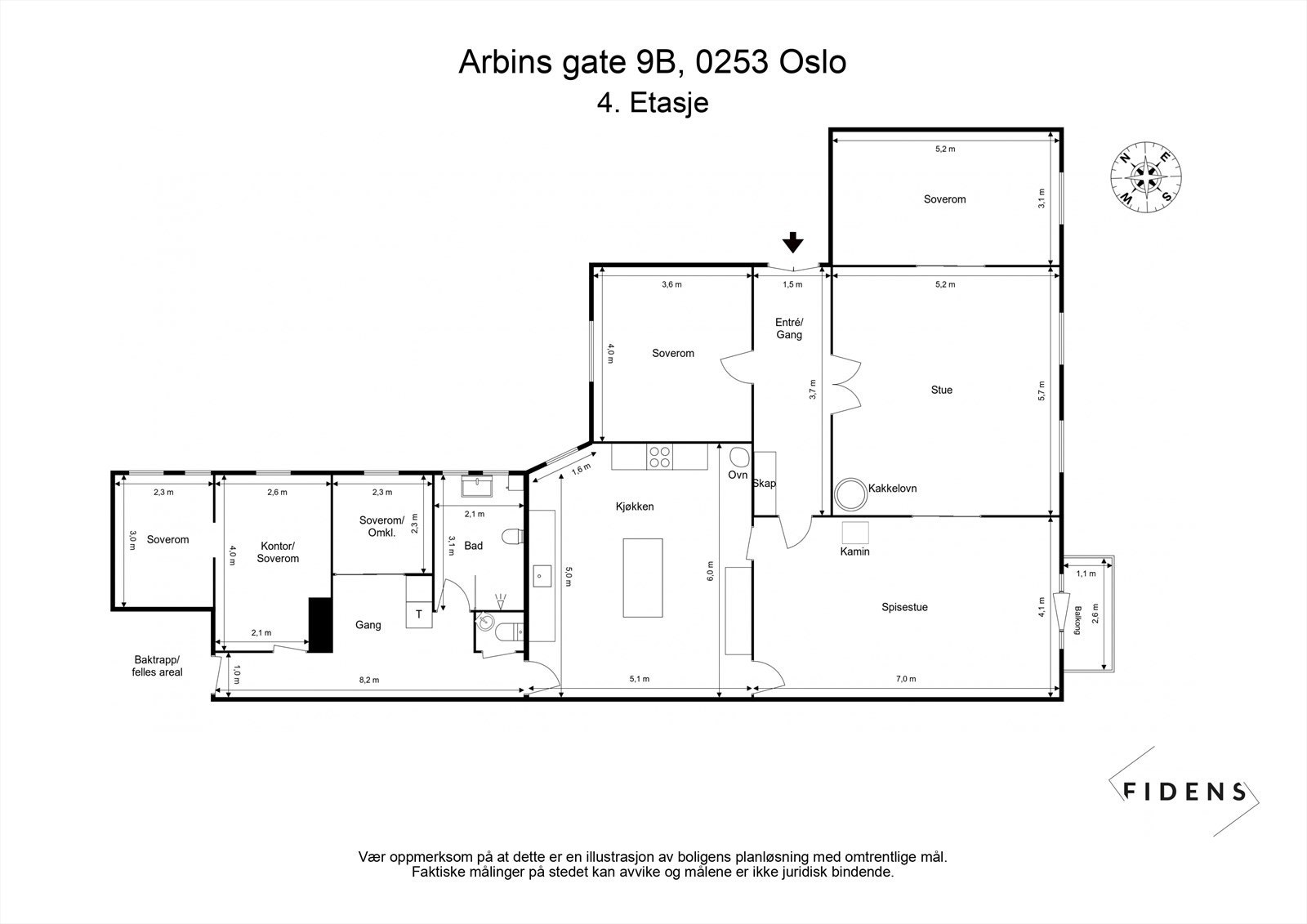 Plantegning Galleribilde