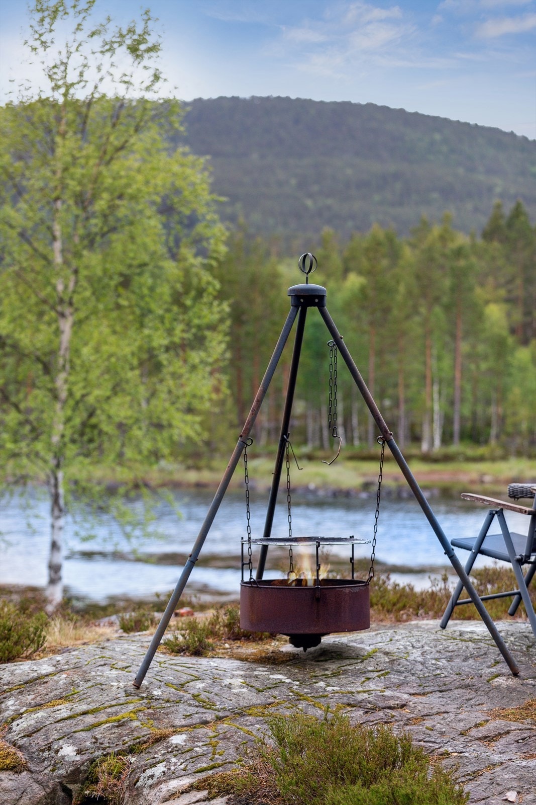Hytta ligger i et stille og rolig område. Galleribilde
